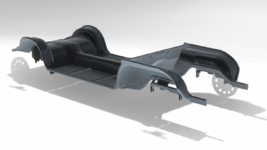 Front engine monocoque chassis